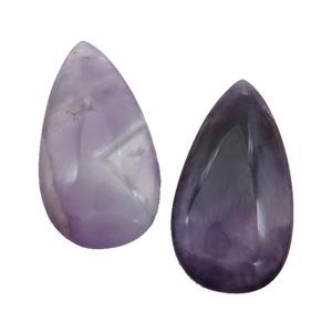 Natural Amethyst Teardrop Pendant Purple, approx 20-40mm