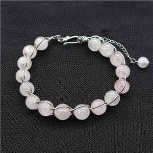 Rose Quartz Bracelets, approx 8mm