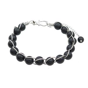 Black Obsidian Bracelets, approx 8mm