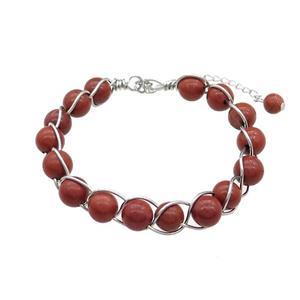 Red Jasper Bracelets, approx 8mm