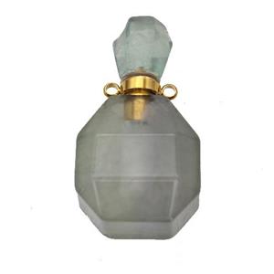 Natural Green Aventurine Perfume Bottle Pendant, approx 20-35mm