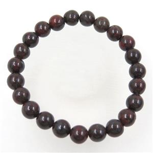 Poppy Jasper beads Bracelet, round, stretchy, approx 8mm, 60mm dia