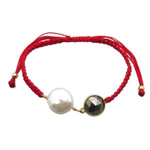 handmade bracelet with pearl, approx 10-12mm, 22-28cm length