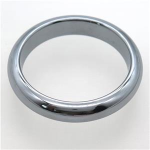 Terahertz Stone bangle, approx 7x12mm, 57mm dia