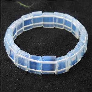 white Opalite Bracelets, Stretchy, approx 10-15mm