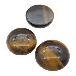 Tiger Eye Stone Cabochon, circle, approx 20mm