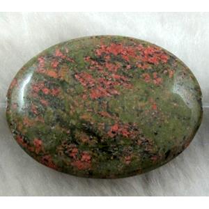 Unakite beads, oval, 30x40mm, 10pcs per st