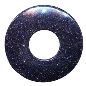 blue sandstone dount pendant, 52mm dia