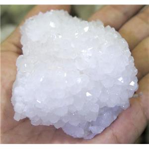 Crystal Quartz Druzy Cluster Freeform Undrilled, approx 30-120mm