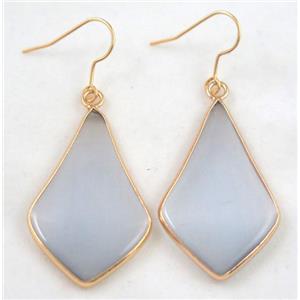 gemstone earring, colorfast, approx 20-40mm