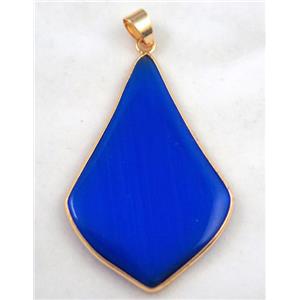 gemstone pendant, colorfast, approx 30-50mm