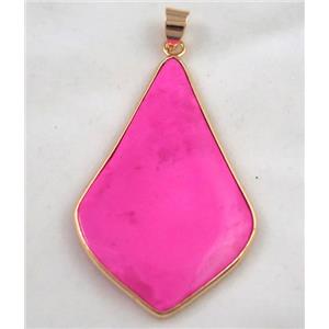 gemstone pendant, colorfast, approx 30-50mm