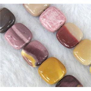 Mookaite jasper Bead, square, 15x15mm,24pcs per st