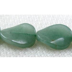 Natural Twist Leaf Gemstone bead, 13x18mm, 22pcs per st