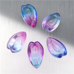 crystal glass teardrop beads, approx 8-13mm