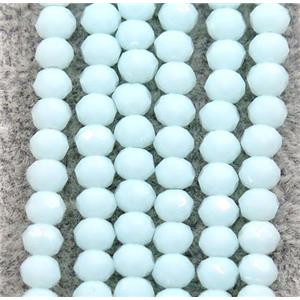 blue chinese crystal glass beads, faceted rondelle, approx 2.5x3mm, 150 pcs per st