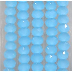 blue chinese crystal glass beads, faceted rondelle, approx 2.5x3mm, 150 pcs per st