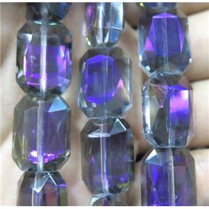 chinese crystal glass bead, faceted, approx 13x18mm, 18pcs per st