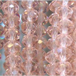 chinese crystal bead, faceted rondelle, approx 6x8mm, 72 pcs per st