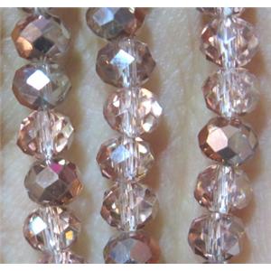 chinese crystal bead, faceted rondelle, approx 3x4mm, 150 pcs per st