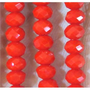 chinese crystal bead, faceted rondelle, approx 6x8mm, 72 pcs per st