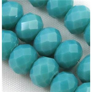 Chinese crystal glass bead, Faceted rondelle, 4mm dia, 135pcs per st