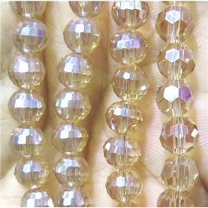 chinese crystal bead, faceted round, approx 10mm dia, 70pcs per st