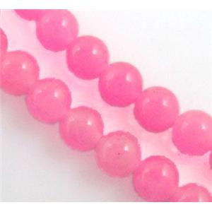 round Jade Beads, 8mm dia, 50pcs per st