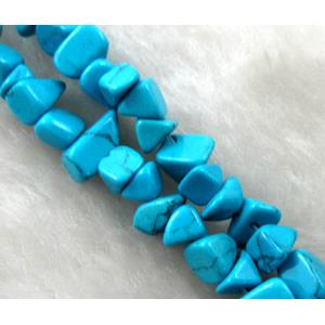 Erose jade bead, Dye chips, stabile, approx 4-12mm, 36 inch length