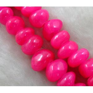 jade beads, Dye chips, stabile, approx 5-10mm, 36 inch length