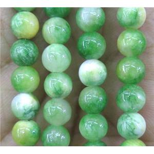 jade bead, round, stabile, approx 8mm dia, 48pcs per st