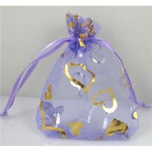 Organza bag, lavender, 13x18cm