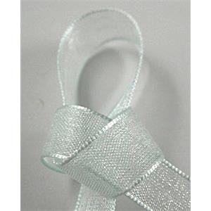 white Organza Ribbon Cord, 25mm wide