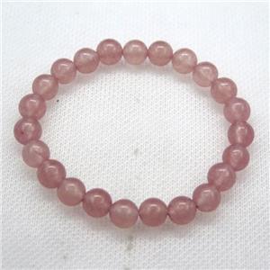 Stretch Jade bracelet, dye, approx 6mm, 28pcs per st