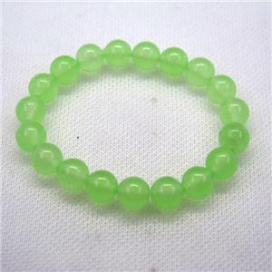 Stretch Jade bracelet, dye, approx 6mm, 28pcs per st