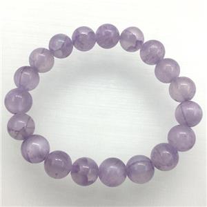 Stretch Jade bracelet, dye, approx 16mm dia, 13pcs per st