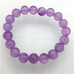 Stretch Jade bracelet, dye, approx 14mm dia, 15pcs per st