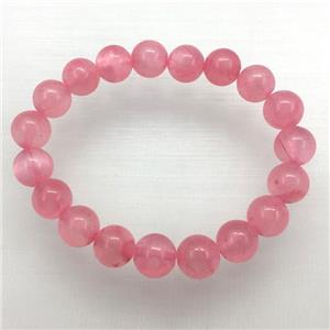 Stretch Jade bracelet, dye, approx 6mm, 28pcs per st