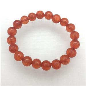 Stretch Jade bracelet, dye, approx 16mm dia, 13pcs per st