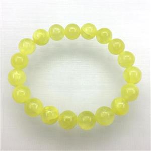 Stretch Jade bracelet, dye, approx 16mm dia, 13pcs per st