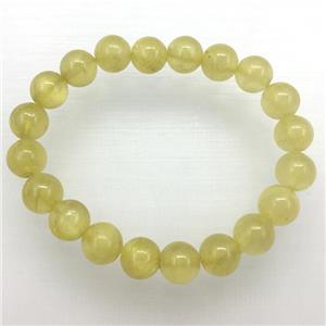 Stretch Jade bracelet, dye, approx 8mm dia, 22pcs per st