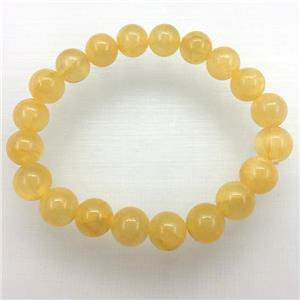 Stretch Jade bracelet, dye, approx 10mm dia, 19pcs per st