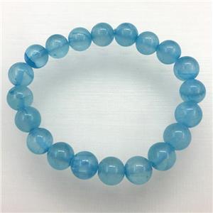 Stretch Jade bracelet, dye, approx 6mm, 28pcs per st