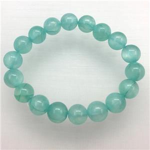 Stretch Jade bracelet, dye, approx 8mm dia, 22pcs per st