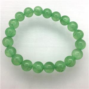 Stretch Jade bracelet, dye, approx 16mm dia, 13pcs per st