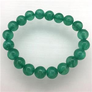 Stretch Jade bracelet, dye, approx 12mm dia, 16pcs per st