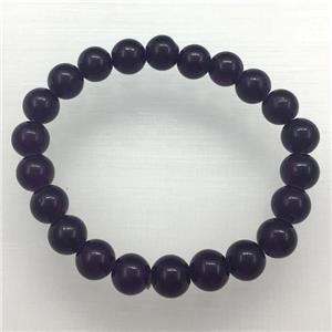 Stretch Jade bracelet, dye, approx 6mm, 28pcs per st