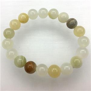 Stretch Jade bracelet, dye, approx 6mm, 28pcs per st