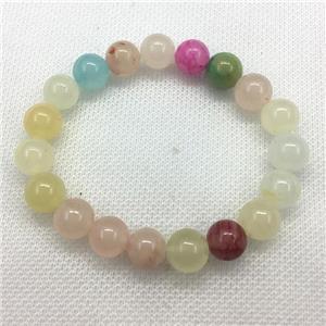 Stretch Jade bracelet, dye, approx 6mm, 28pcs per st