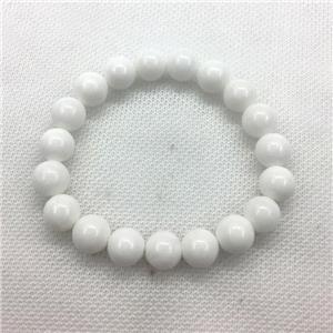 Stretch Jade bracelet, dye, approx 16mm dia, 13pcs per st